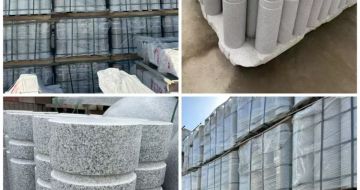 信阳 芝麻白花岗岩挡车柱、隔离柱多少钱