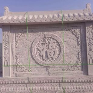 信阳 芝麻白花岗岩屏风，照壁，影壁