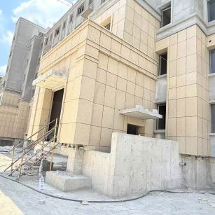 信阳 黄金麻干挂，工地实拍