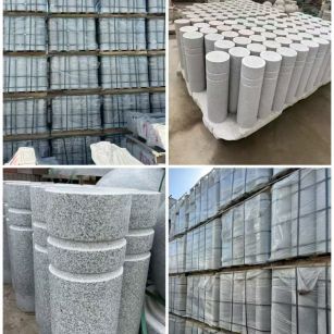 信阳 芝麻白花岗岩挡车柱、隔离柱多少钱