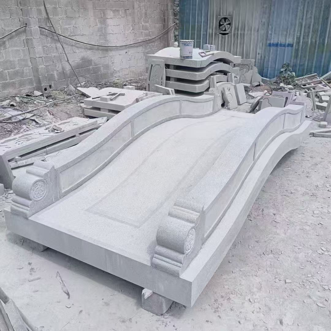 信阳 芝麻灰花岗岩园林景观 小石桥