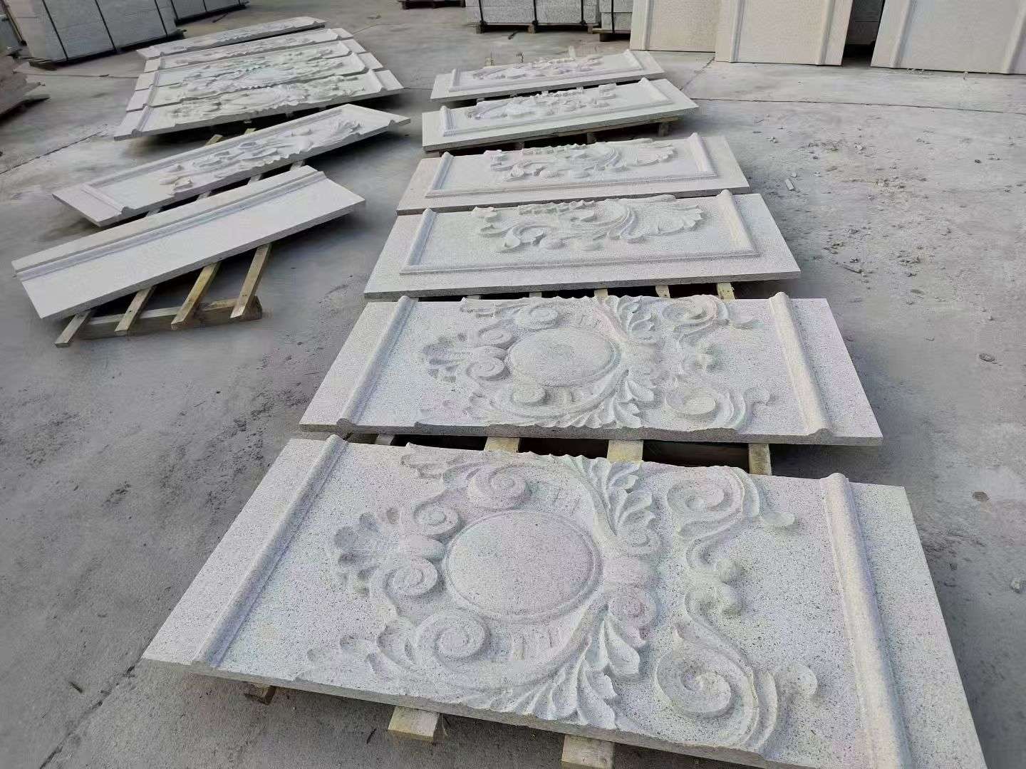 信阳 芝麻白干挂雕花板