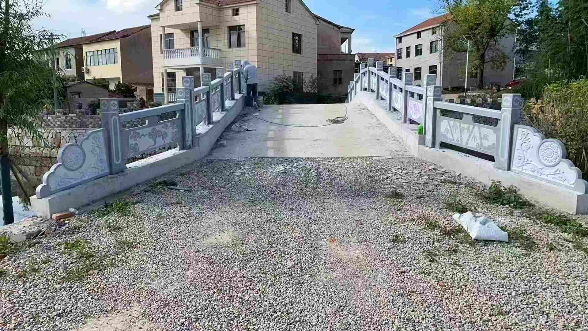 信阳 芝麻灰花岗岩桥栏杆